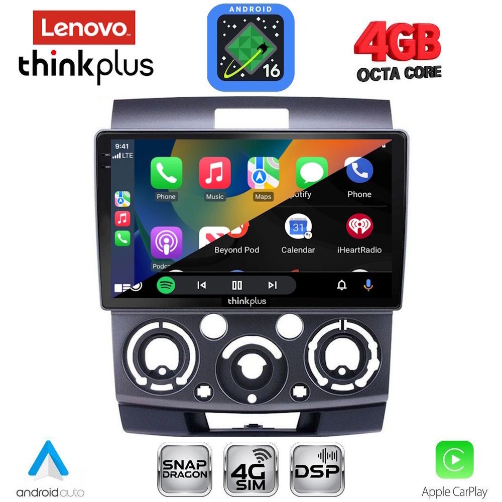 LENOVO LTG 7170_CPA (9inc) MULTIMEDIA TABLET for FORD RANGER | MAZDA BT50 mod. 2006-2011 LENOVO LTG 7170_CPA (9inc) MULTIMEDIA TABLET for FORD RANGER | MAZDA BT50 mod. 2006-2011