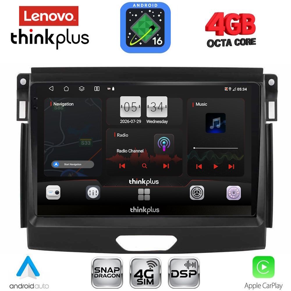 LENOVO LTG 7172A_CPA (9inc) MULTIMEDIA TABLET for FORD RANGER mod. 2015-2018 LENOVO LTG 7172A_CPA (9inc) MULTIMEDIA TABLET for FORD RANGER mod. 2015-2018