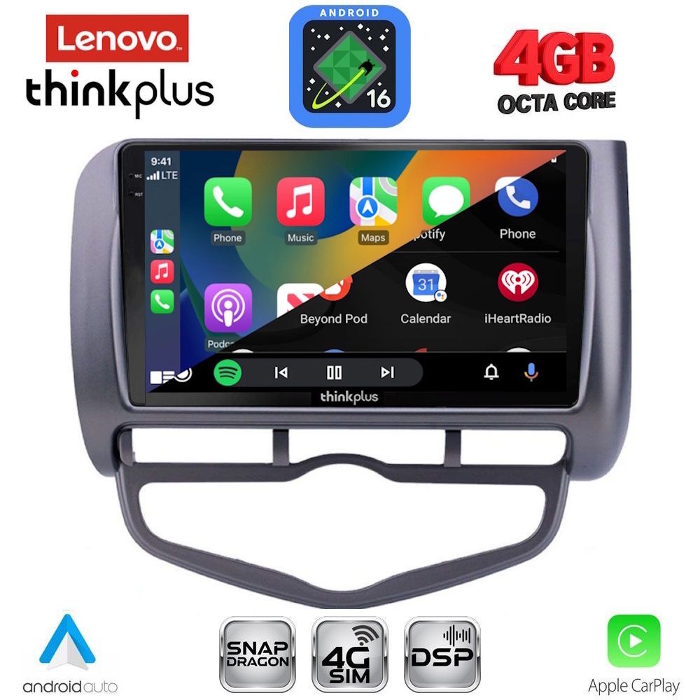 LENOVO LTG 7210_CPA CLIMA (9inc) MULTIMEDIA TABLET for HONDA JAZZ mod. 2002-2008 LENOVO LTG 7210_CPA CLIMA (9inc) MULTIMEDIA TABLET for HONDA JAZZ mod. 2002-2008