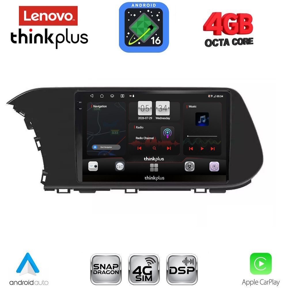 LENOVO LTG 7220_CPA (10inc) MULTIMEDIA TABLET for HYUNDAI i20 - BAYON mod. 2020-2026 LENOVO LTG 7220_CPA (10inc) MULTIMEDIA TABLET for HYUNDAI i20 - BAYON mod. 2020-2026