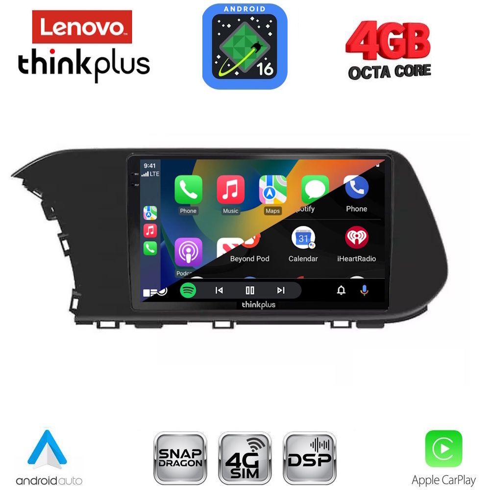 LENOVO LTG 7220_CPA (10inc) MULTIMEDIA TABLET for HYUNDAI i20 - BAYON mod. 2020-2026 LENOVO LTG 7220_CPA (10inc) MULTIMEDIA TABLET for HYUNDAI i20 - BAYON mod. 2020-2026