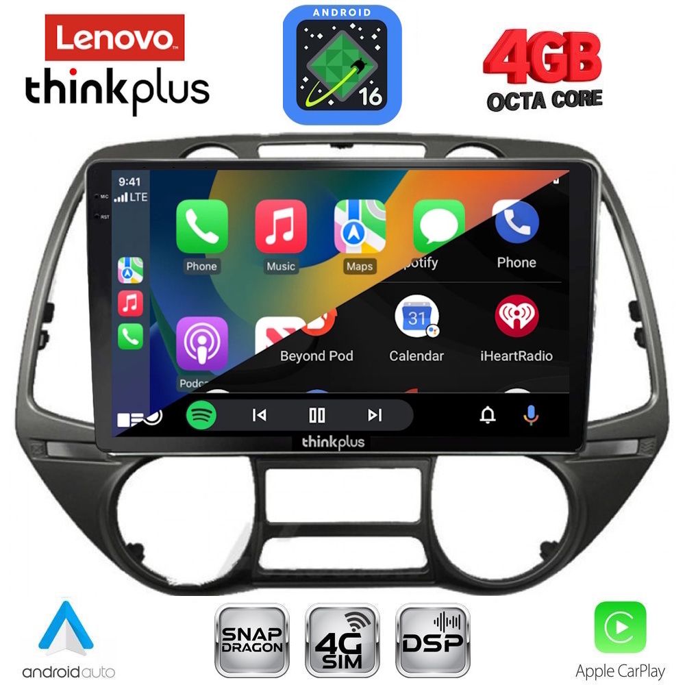 LENOVO LTG 7226_CPA (9inc) MULTIMEDIA TABLET for HYUNDAI i20 mod. 2008-2014 LENOVO LTG 7226_CPA (9inc) MULTIMEDIA TABLET for HYUNDAI i20 mod. 2008-2014
