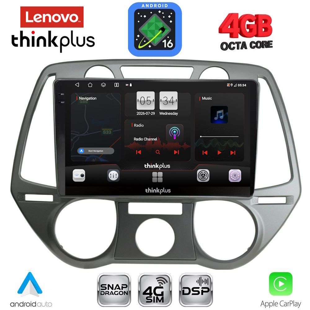 LENOVO LTG 7228_CPA A/C (9inc) MULTIMEDIA TABLET for HYUNDAI i20 mod. 2008-2012 LENOVO LTG 7228_CPA A/C (9inc) MULTIMEDIA TABLET for HYUNDAI i20 mod. 2008-2012
