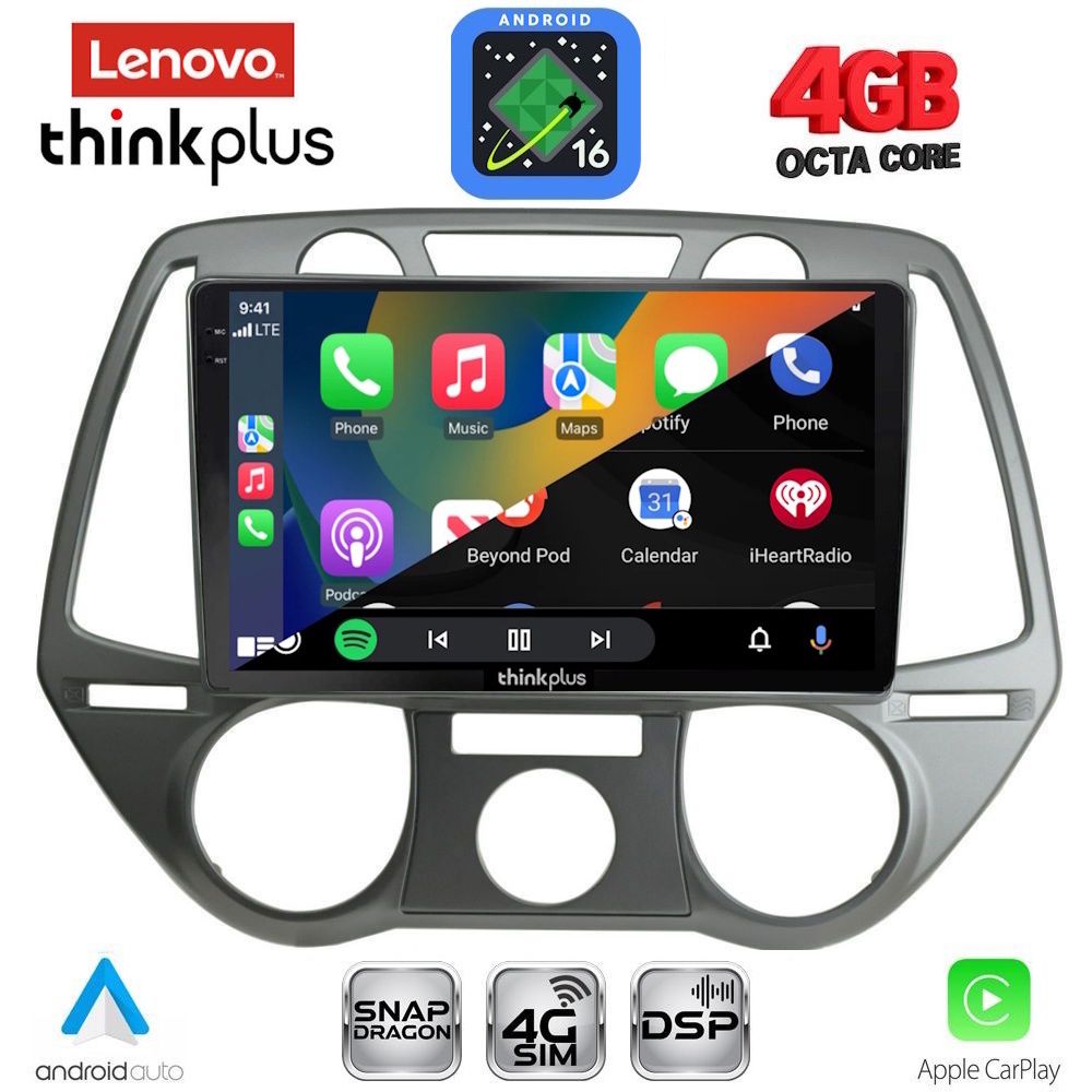 LENOVO LTG 7228_CPA A/C (9inc) MULTIMEDIA TABLET for HYUNDAI i20 mod. 2008-2012 LENOVO LTG 7228_CPA A/C (9inc) MULTIMEDIA TABLET for HYUNDAI i20 mod. 2008-2012