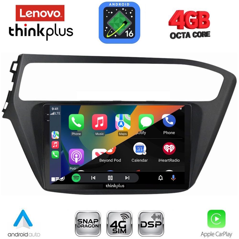 LENOVO LTG 7230_CPA (9inc) MULTIMEDIA TABLET for HYUNDAI i20 mod. 2018-2021 LENOVO LTG 7230_CPA (9inc) MULTIMEDIA TABLET for HYUNDAI i20 mod. 2018-2021