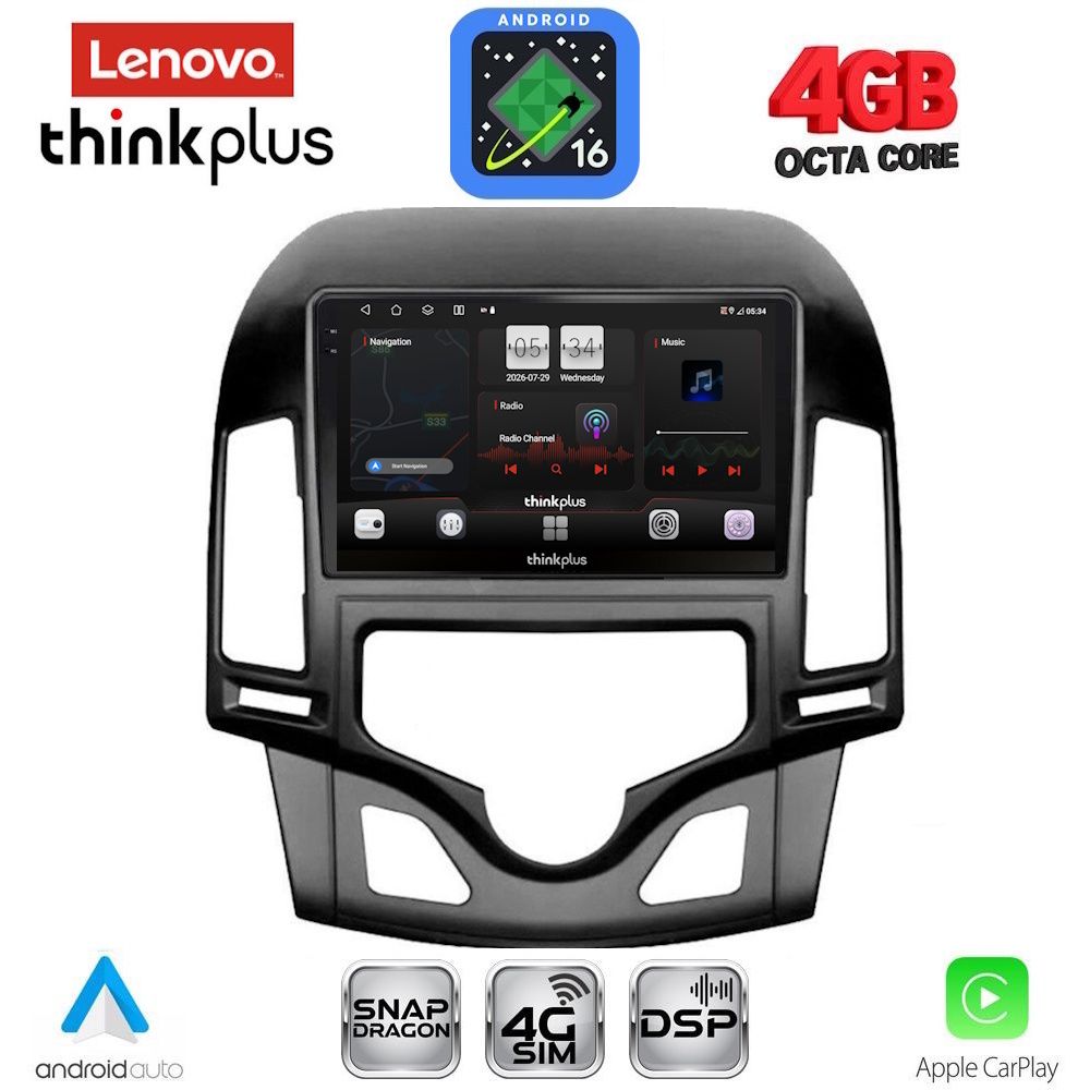 LENOVO LTG 7231_CPA CLIMA (9inc) MULTIMEDIA TABLET for HYUNDAI i30 mod. 2007-2012 LENOVO LTG 7231_CPA CLIMA (9inc) MULTIMEDIA TABLET for HYUNDAI i30 mod. 2007-2012