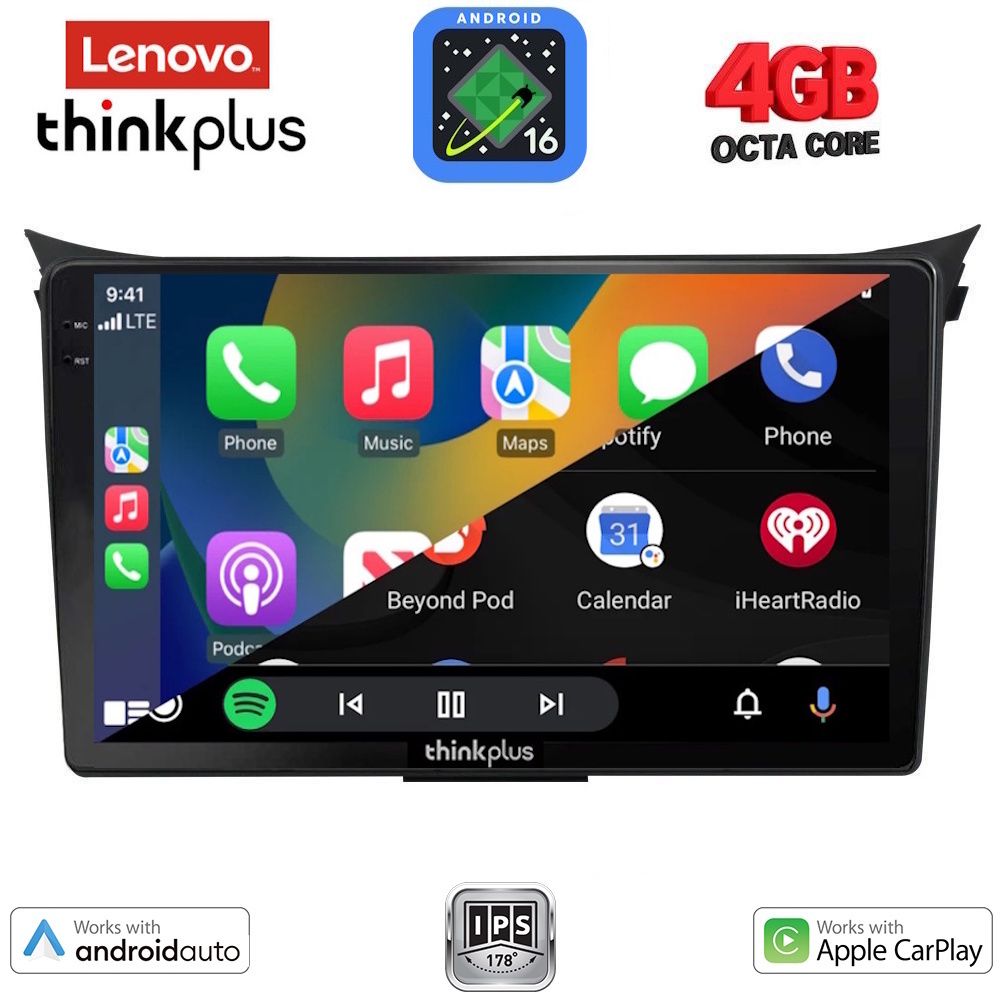 LENOVO LTG 7232_CPA (9inc) MULTIMEDIA TABLET for HYUNDAI i30 mod. 2012-2017 LENOVO LTG 7232_CPA (9inc) MULTIMEDIA TABLET for HYUNDAI i30 mod. 2012-2017
