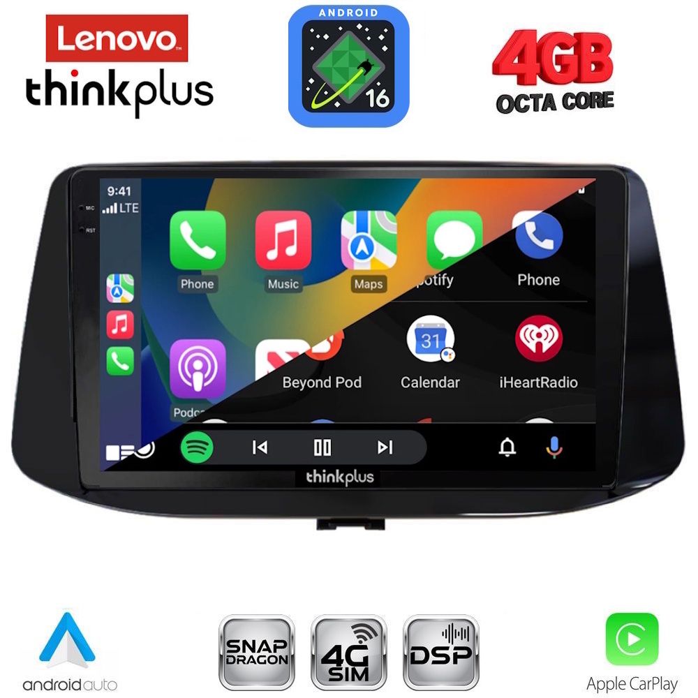 LENOVO LTG 7233_CPA (9inc) MULTIMEDIA TABLET for HYUNDAI i30 mod. 2018-2025 LENOVO LTG 7233_CPA (9inc) MULTIMEDIA TABLET for HYUNDAI i30 mod. 2018-2025
