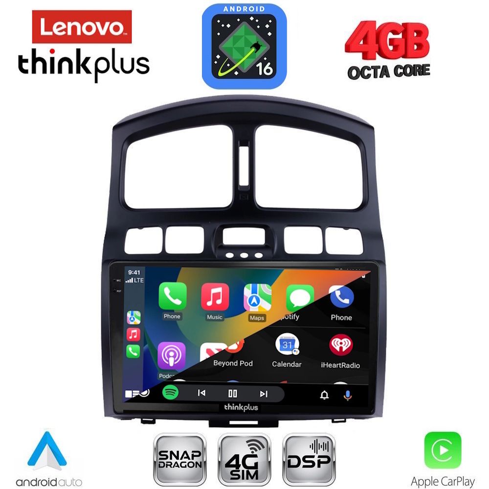 LENOVO LTG 7236_CPA (9inc) MULTIMEDIA TABLET for HYUNDAI SANTA FE mod. 2003-2006 LENOVO LTG 7236_CPA (9inc) MULTIMEDIA TABLET for HYUNDAI SANTA FE mod. 2003-2006