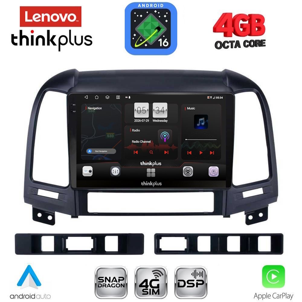 LENOVO LTG 7239_CPA (9inc) MULTIMEDIA TABLET for HYUNDAI SANTA FE mod. 2005-2013 LENOVO LTG 7239_CPA (9inc) MULTIMEDIA TABLET for HYUNDAI SANTA FE mod. 2005-2013