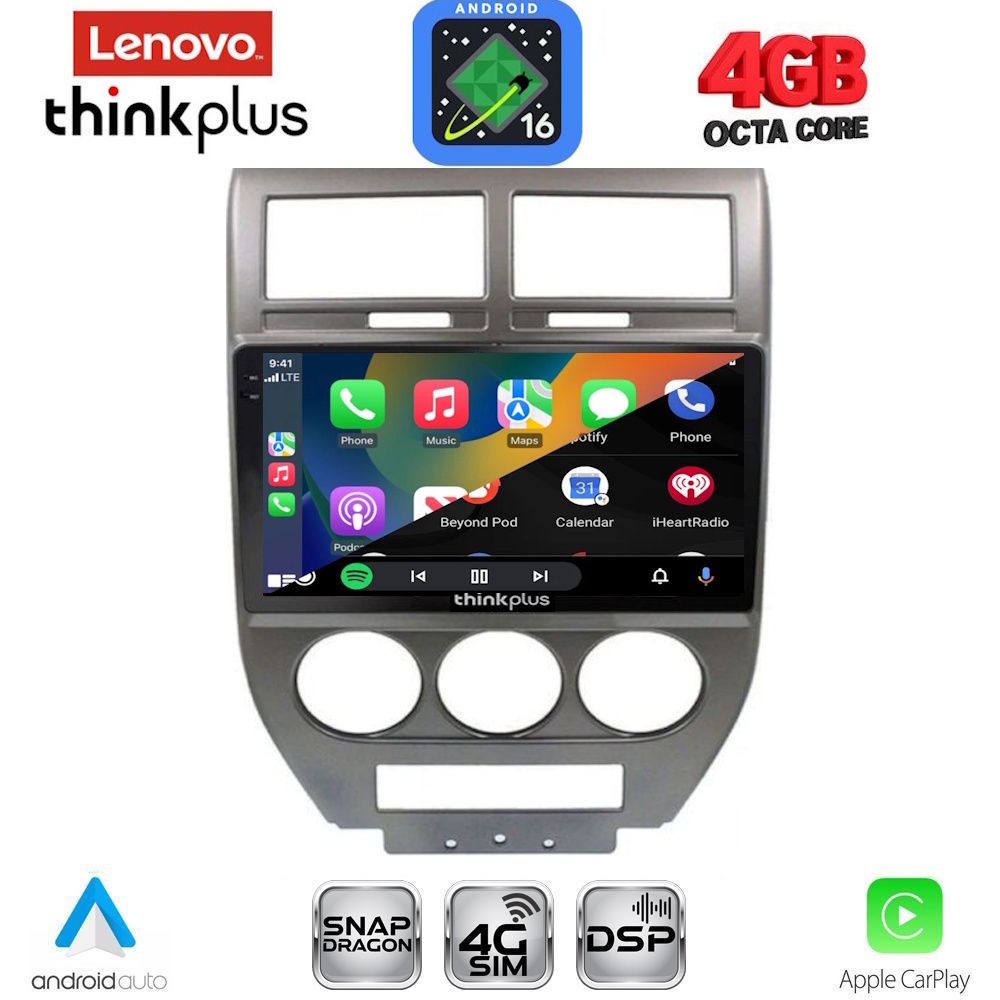 LENOVO LTG 7276_CPA (10inc) MULTIMEDIA TABLET for JEEP COMPASS - PATRIOT mod. 2007-2016 LENOVO LTG 7276_CPA (10inc) MULTIMEDIA TABLET for JEEP COMPASS - PATRIOT mod. 2007-2016