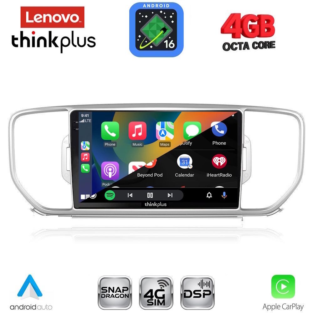 LENOVO LTG 7326_CPA (9inc) MULTIMEDIA TABLET for KIA SPORTAGE mod. 2015-2018 LENOVO LTG 7326_CPA (9inc) MULTIMEDIA TABLET for KIA SPORTAGE mod. 2015-2018