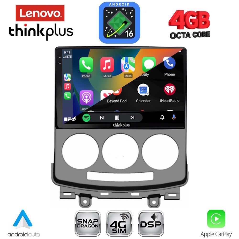 LENOVO LTG 7370_CPA (9inc) MULTIMEDIA TABLET for MAZDA 5 mod. 2004-2010 LENOVO LTG 7370_CPA (9inc) MULTIMEDIA TABLET for MAZDA 5 mod. 2004-2010