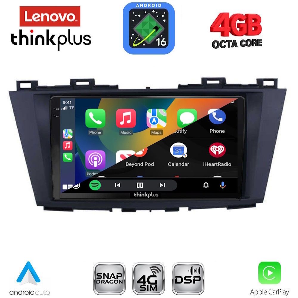 LENOVO LTG 7371_CPA (9inc) MULTIMEDIA TABLET for MAZDA 5 mod. 2011-2020 LENOVO LTG 7371_CPA (9inc) MULTIMEDIA TABLET for MAZDA 5 mod. 2011-2020