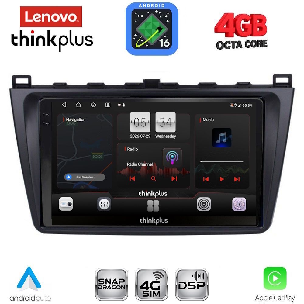 LENOVO LTG 7377_CPA (9inc) MULTIMEDIA TABLET for MAZDA 6 mod. 2008-2012 LENOVO LTG 7377_CPA (9inc) MULTIMEDIA TABLET for MAZDA 6 mod. 2008-2012