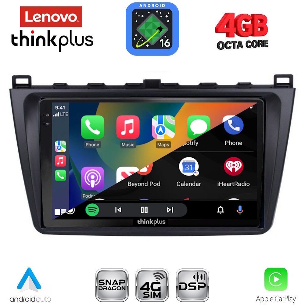 LENOVO LTG 7377_CPA (9inc) MULTIMEDIA TABLET for MAZDA 6 mod. 2008-2012 LENOVO LTG 7377_CPA (9inc) MULTIMEDIA TABLET for MAZDA 6 mod. 2008-2012