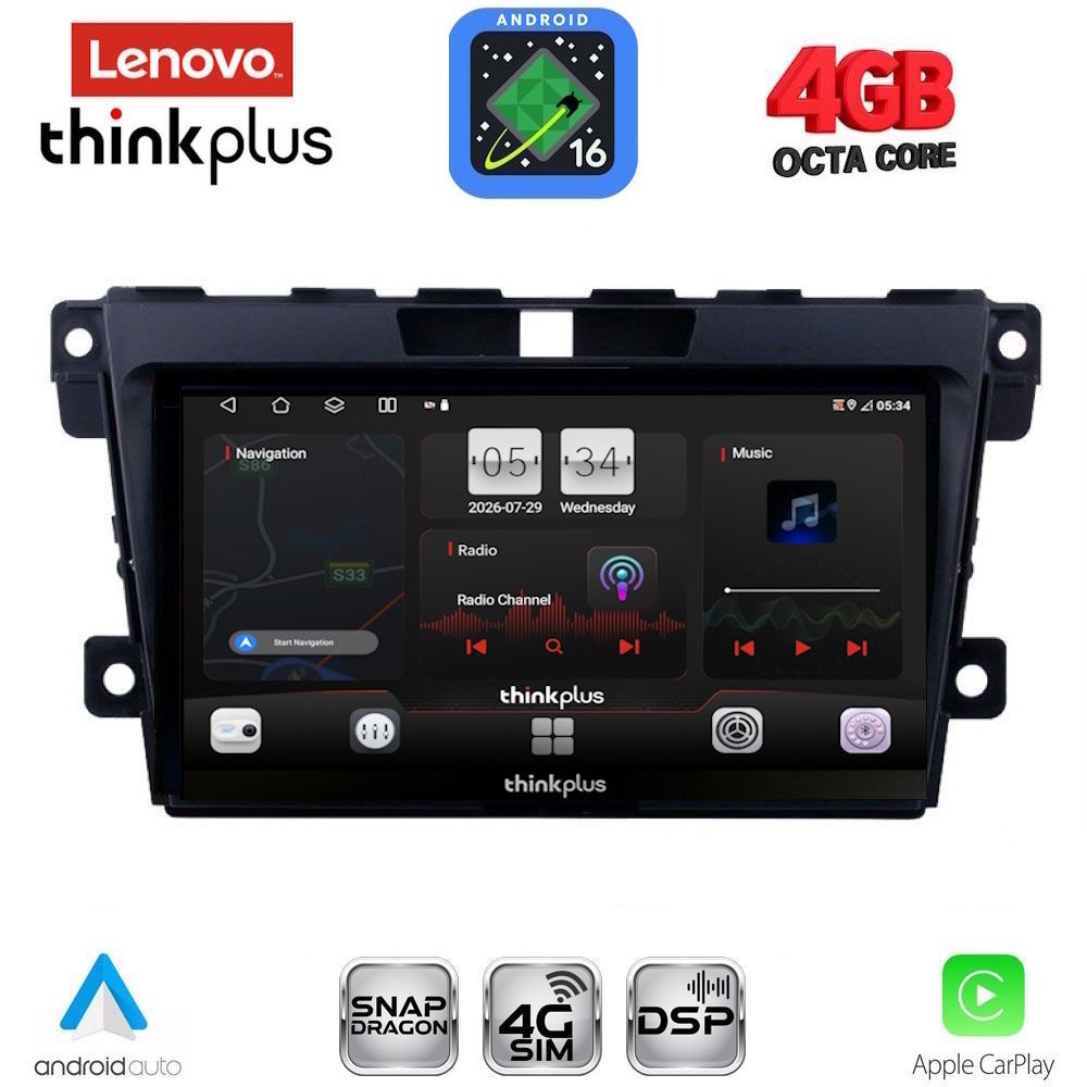 LENOVO LTG 7389_CPA (9inc) MULTIMEDIA TABLET for MAZDA CX7 mod. 2006-2012 LENOVO LTG 7389_CPA (9inc) MULTIMEDIA TABLET for MAZDA CX7 mod. 2006-2012
