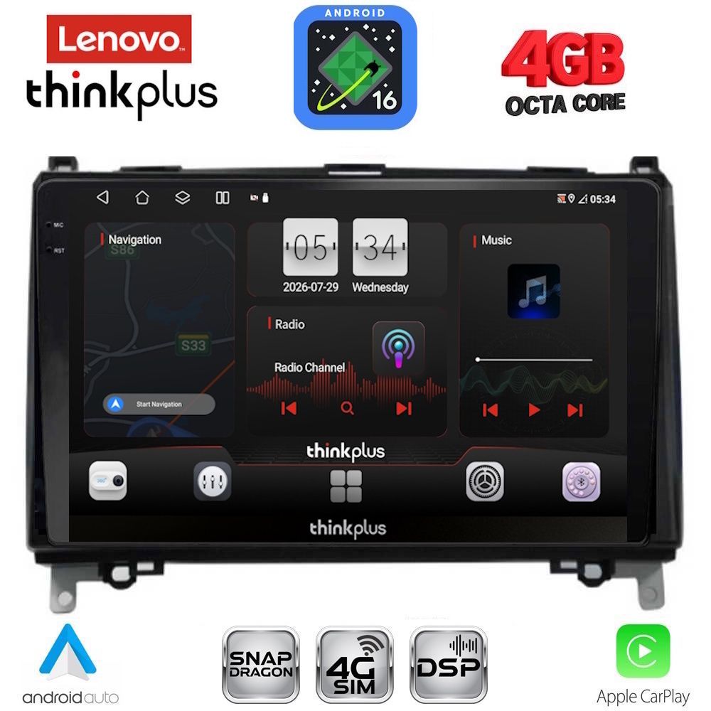 LENOVO LTG 7400_CPA (9inc) MULTIMEDIA TABLET for MERCEDES A – B -SPRINTER – VITO mod. 2007-2020 LENOVO LTG 7400_CPA (9inc) MULTIMEDIA TABLET for MERCEDES A – B -SPRINTER – VITO mod. 2007-2020