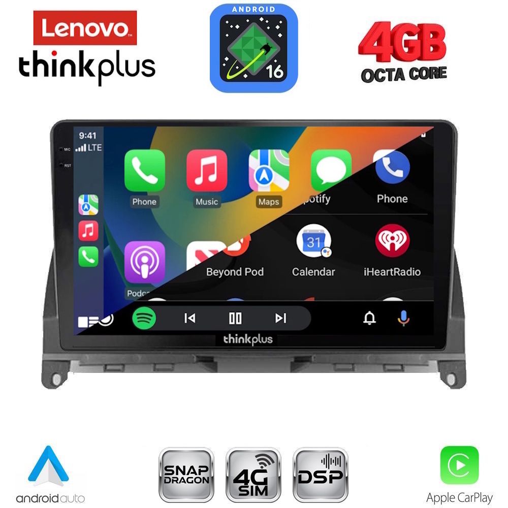 LENOVO LTG 7405_CPA (9inc) MULTIMEDIA TABLET for MERCEDES C (W204) mod. 2007-2011 LENOVO LTG 7405_CPA (9inc) MULTIMEDIA TABLET for MERCEDES C (W204) mod. 2007-2011