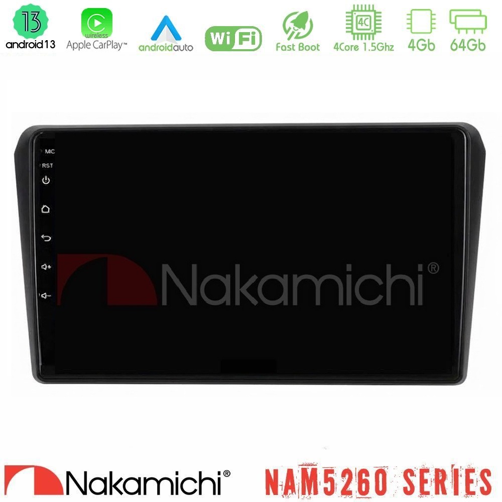 Nakamichi NAM5260 Series 4Core Android13 4+64GB Toyota Avensis T25 02/2003–2008 Navigation Multimedia Tablet 9 Με Carplay & Android Auto Nakamichi NAM5260 Series 4Core Android13 4+64GB Toyota Avensis T25 02/2003–2008 Navigation Multimedia Tablet 9 Με Carplay & Android Auto