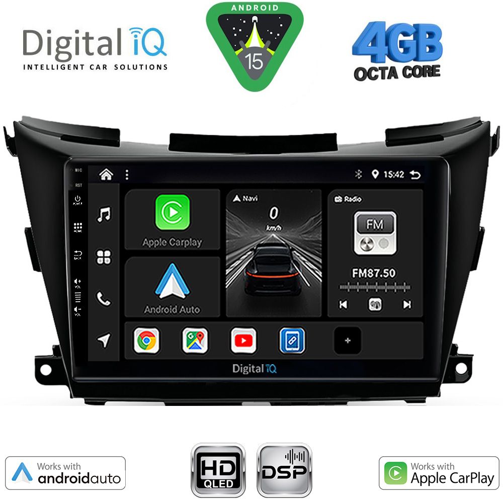 DIGITAL IQ BXF 16462B_CPAA (9inc) MULTIMEDIA TABLET for NISSAN MURANO mod. 2017-2025 DIGITAL IQ BXF 16462B_CPAA (9inc) MULTIMEDIA TABLET for NISSAN MURANO mod. 2017-2025