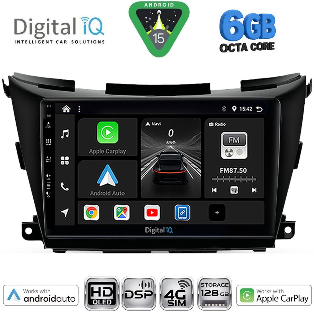 DIGITAL IQ BXF 17462B_CPAA (9inc) MULTIMEDIA TABLET for NISSAN MURANO mod. 2017-2025 DIGITAL IQ BXF 17462B_CPAA (9inc) MULTIMEDIA TABLET for NISSAN MURANO mod. 2017-2025