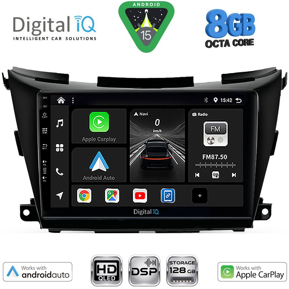 DIGITAL IQ BXF 18462B_CPAA (9inc) MULTIMEDIA TABLET for NISSAN MURANO mod. 2017-2025 DIGITAL IQ BXF 18462B_CPAA (9inc) MULTIMEDIA TABLET for NISSAN MURANO mod. 2017-2025