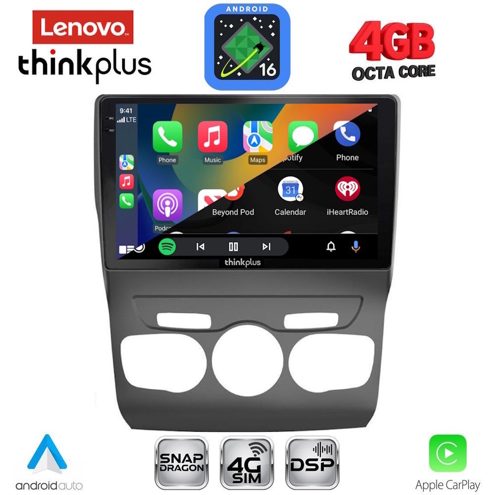 LENOVO LTG 7085_CPA (10inc) MULTIMEDIA TABLET for CITROEN C4 -DS4 mod. 2011-2018 LENOVO LTG 7085_CPA (10inc) MULTIMEDIA TABLET for CITROEN C4 -DS4 mod. 2011-2018
