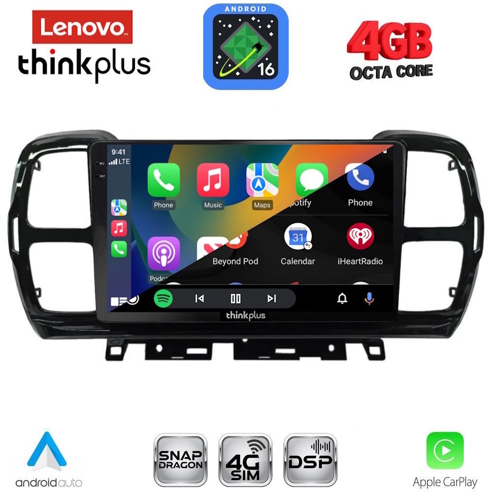 LENOVO LTG 7088_CPA (9inc) MULTIMEDIA TABLET for CITROEN C5 AIRCROSS mod. 2017-2021 LENOVO LTG 7088_CPA (9inc) MULTIMEDIA TABLET for CITROEN C5 AIRCROSS mod. 2017-2021