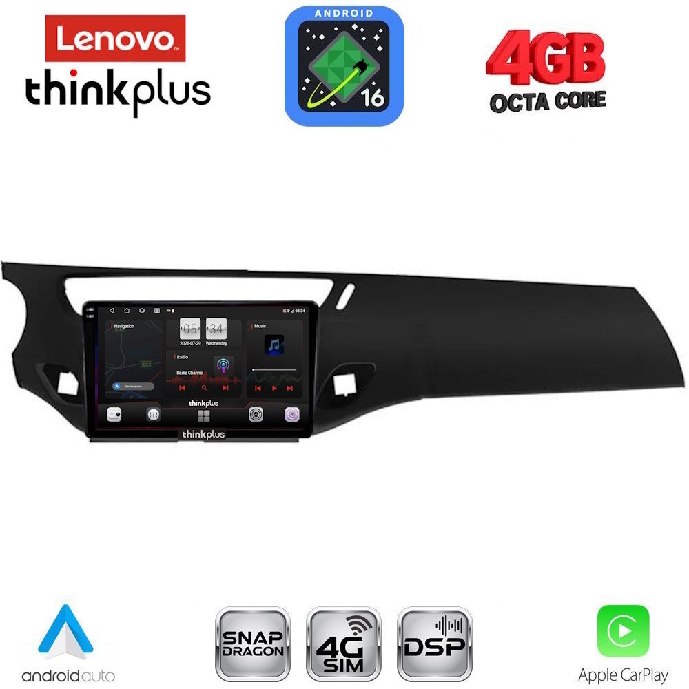 LENOVO LTG 7092BL_CPA (9inc) MULTIMEDIA TABLET for CITROEN C3 - DS3 mod. 2009-2016 (BLACK) LENOVO LTG 7092BL_CPA (9inc) MULTIMEDIA TABLET for CITROEN C3 - DS3 mod. 2009-2016 (BLACK)