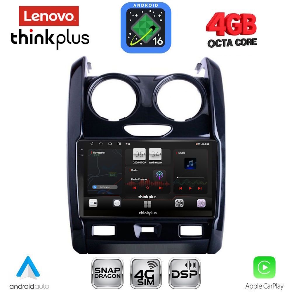 LENOVO LTG 7103_CPA (9inc) MULTIMEDIA TABLET for DACIA DUSTER mod. 2012-2019 LENOVO LTG 7103_CPA (9inc) MULTIMEDIA TABLET for DACIA DUSTER mod. 2012-2019
