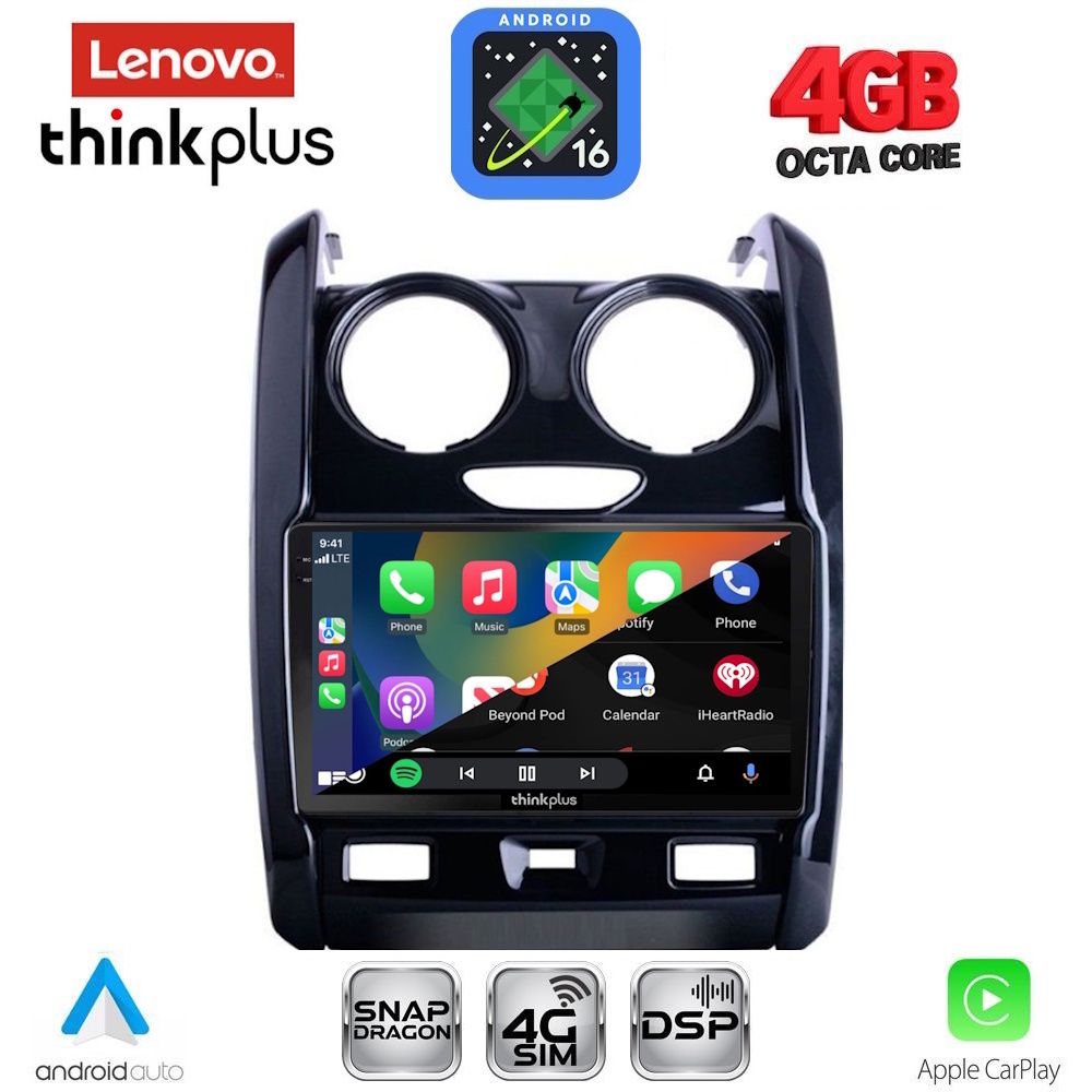 LENOVO LTG 7103_CPA (9inc) MULTIMEDIA TABLET for DACIA DUSTER mod. 2012-2019 LENOVO LTG 7103_CPA (9inc) MULTIMEDIA TABLET for DACIA DUSTER mod. 2012-2019