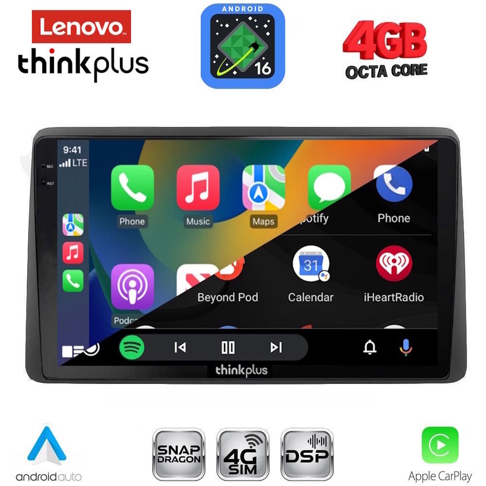 LENOVO LTG 7104_CPA (10inc) MULTIMEDIA TABLET for DACIA DUSTER mod. 2019-2026 LENOVO LTG 7104_CPA (10inc) MULTIMEDIA TABLET for DACIA DUSTER mod. 2019-2026