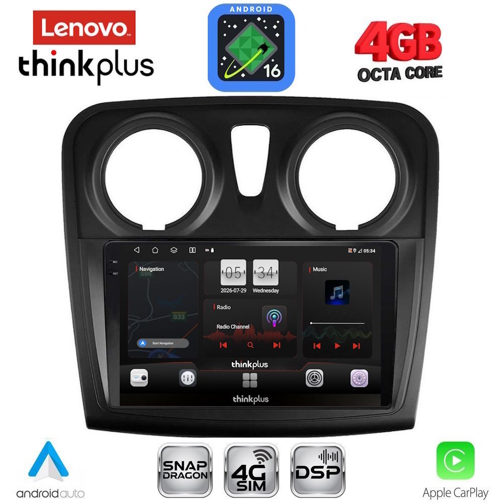 LENOVO LTG 7108_CPA (9inc) MULTIMEDIA TABLET for DACIA LOGAN – SANDERO mod. 2012-2019 LENOVO LTG 7108_CPA (9inc) MULTIMEDIA TABLET for DACIA LOGAN – SANDERO mod. 2012-2019