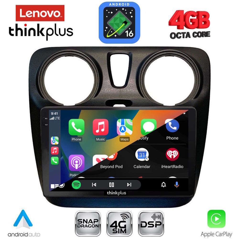 LENOVO LTG 7112_CPA (9inc) MULTIMEDIA TABLET for DACIA DOKKER 2012-2022 LENOVO LTG 7112_CPA (9inc) MULTIMEDIA TABLET for DACIA DOKKER 2012-2022