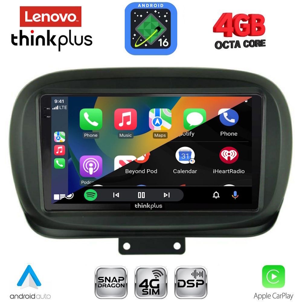 LENOVO LTG 7134_CPA (9inc) MULTIMEDIA TABLET for FIAT 500Χ mod. 2014-2024 LENOVO LTG 7134_CPA (9inc) MULTIMEDIA TABLET for FIAT 500Χ mod. 2014-2024