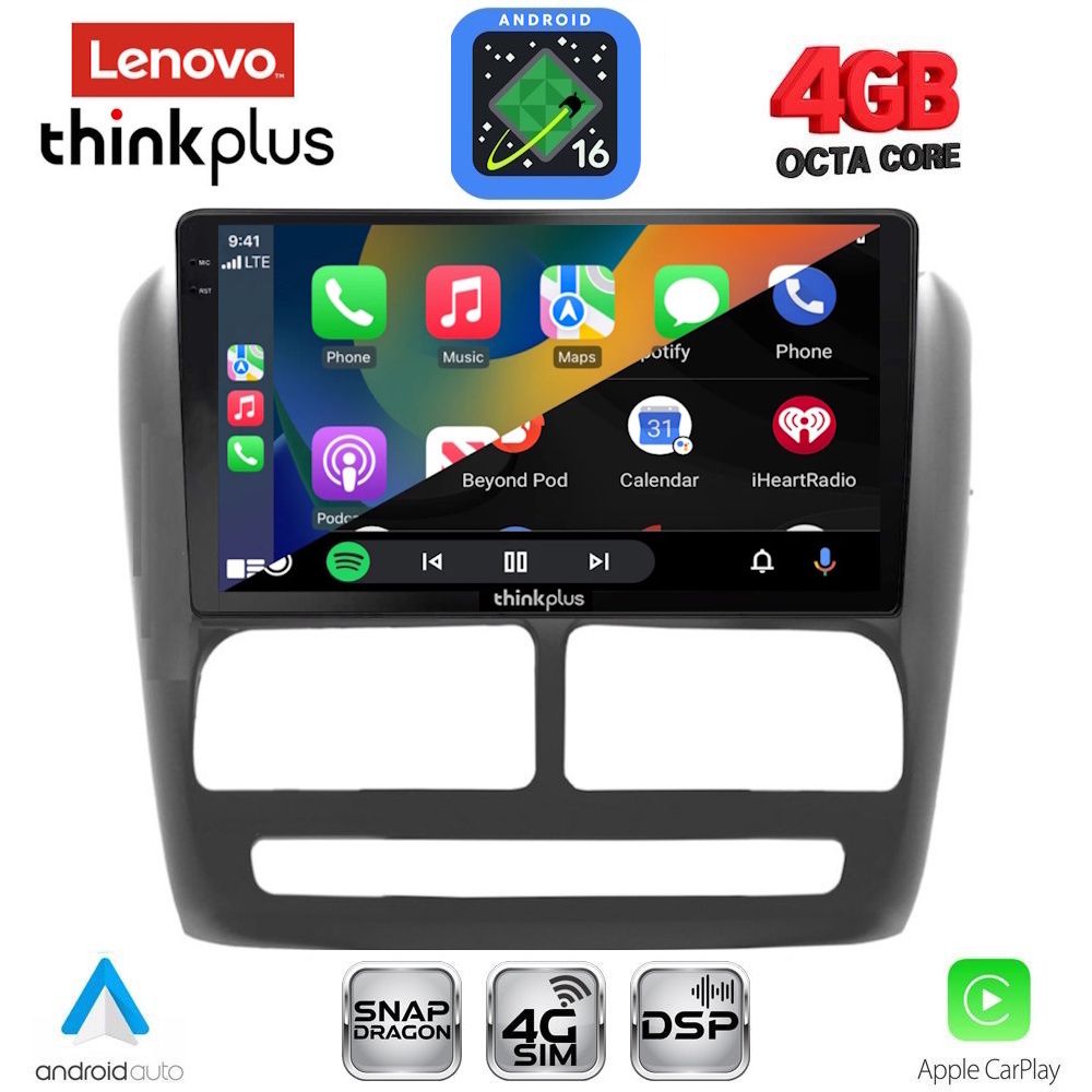 LENOVO LTG 7137_CPA (9inc) MULTIMEDIA TABLET for FIAT DOBLO mod. 2010-2015 LENOVO LTG 7137_CPA (9inc) MULTIMEDIA TABLET for FIAT DOBLO mod. 2010-2015