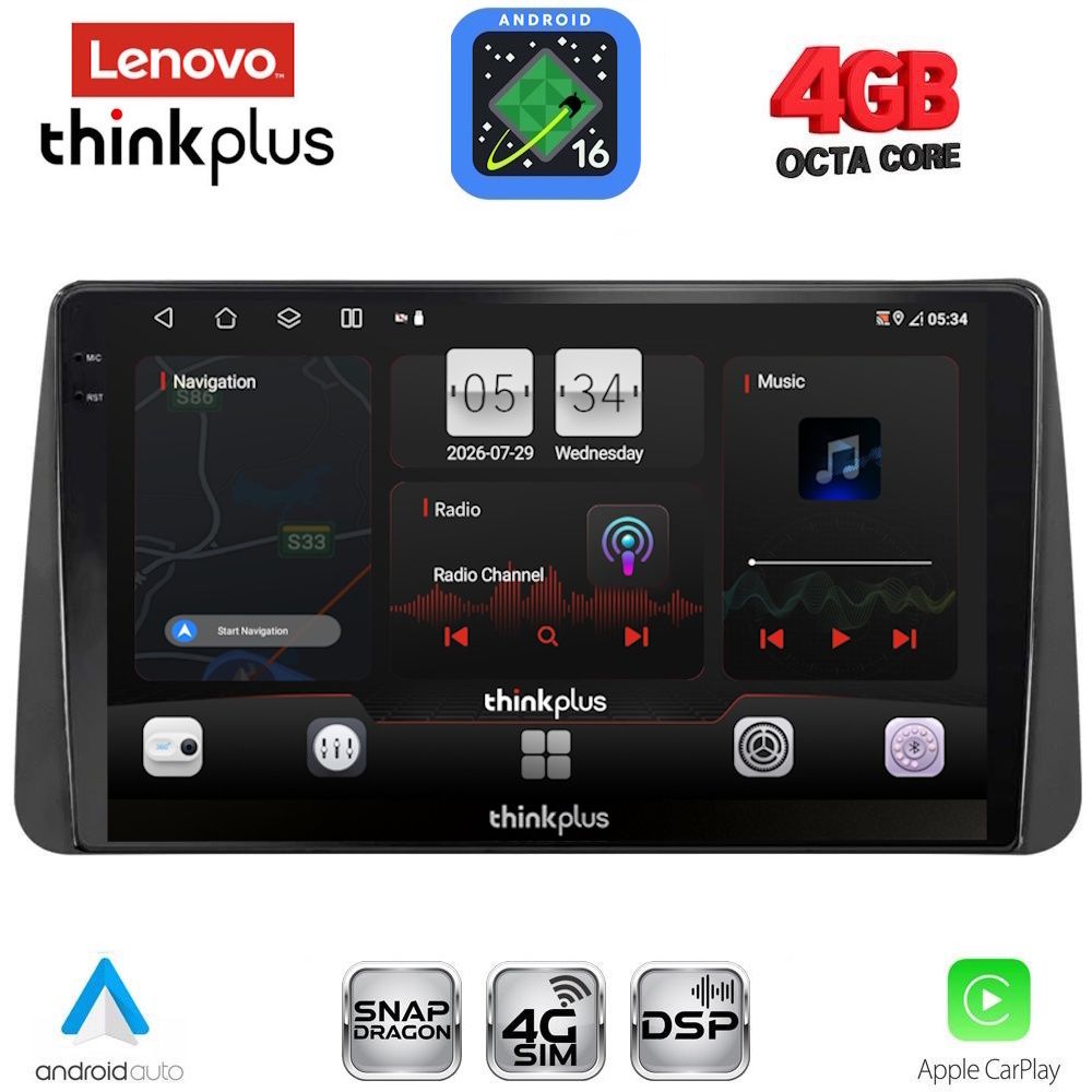 LENOVO LTG 7149_CPA DASH (9inc) MULTIMEDIA TABLET for FIAT TIPO mod. 2018-2023 LENOVO LTG 7149_CPA DASH (9inc) MULTIMEDIA TABLET for FIAT TIPO mod. 2018-2023