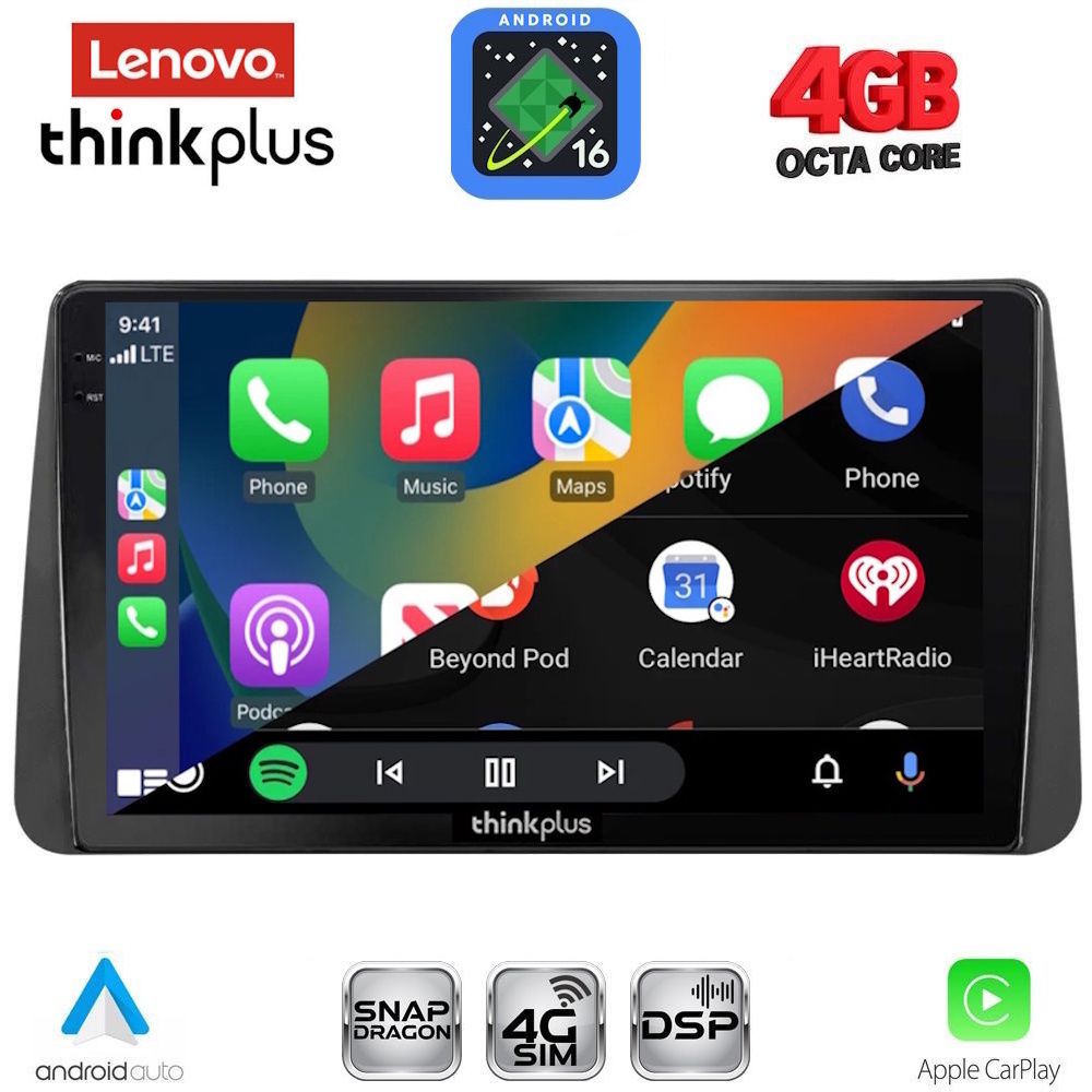 LENOVO LTG 7149_CPA DASH (9inc) MULTIMEDIA TABLET for FIAT TIPO mod. 2018-2023 LENOVO LTG 7149_CPA DASH (9inc) MULTIMEDIA TABLET for FIAT TIPO mod. 2018-2023