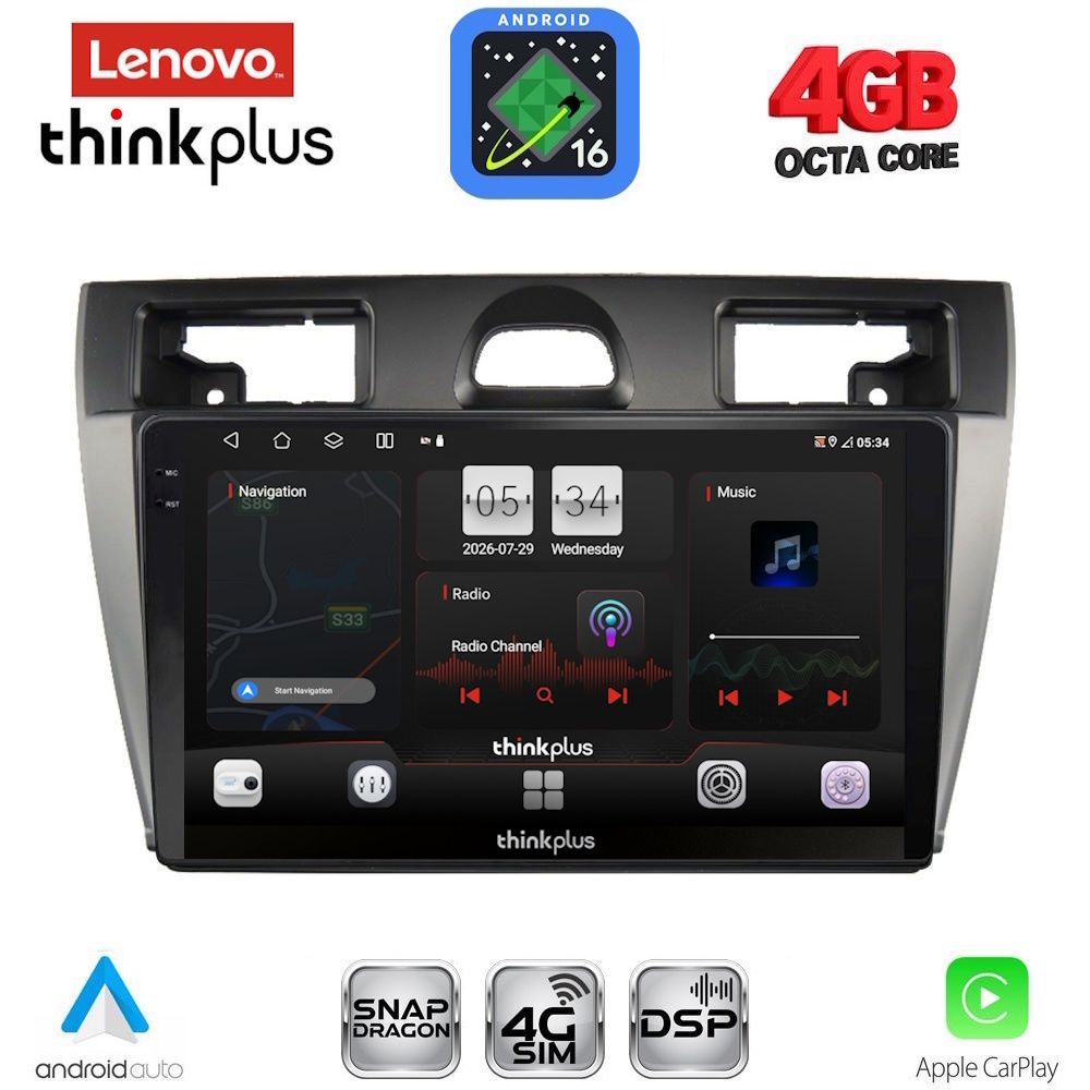 LENOVO LTG 7153BL_CPA (9inc) MULTIMEDIA TABLET for FORD FIESTA mod. 2005-2008 (BLACK) LENOVO LTG 7153BL_CPA (9inc) MULTIMEDIA TABLET for FORD FIESTA mod. 2005-2008 (BLACK)