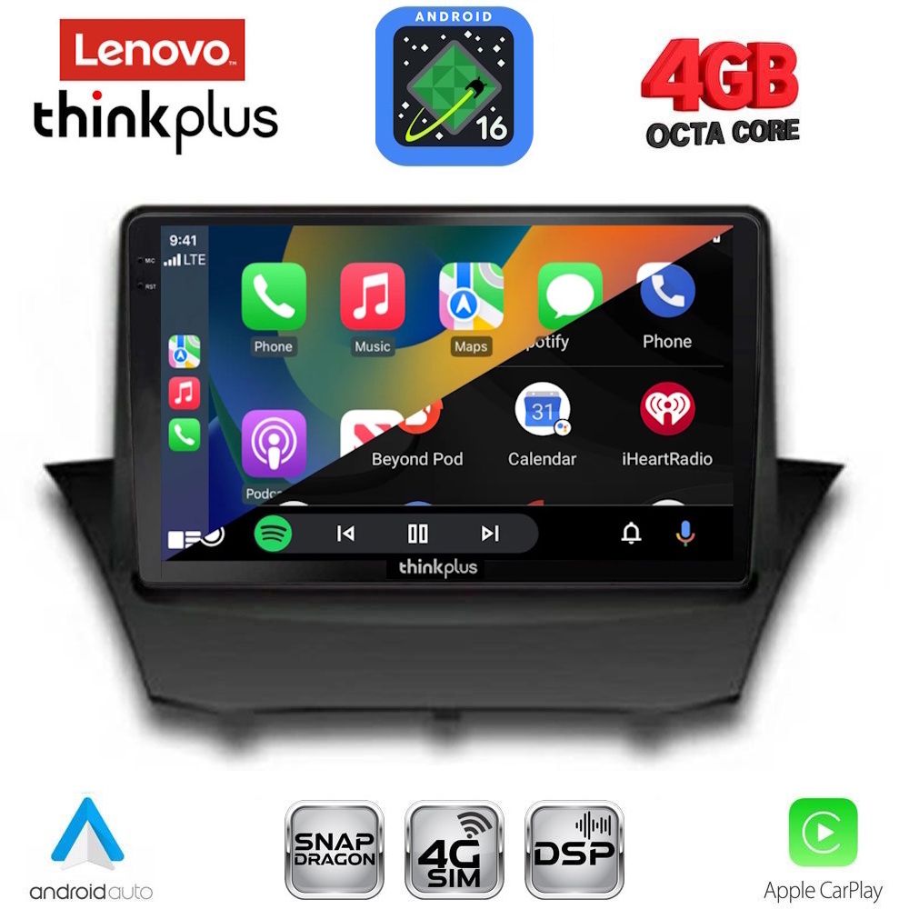LENOVO LTG 7154A_CPA (9inc) MULTIMEDIA TABLET for FORD FIESTA mod. 2008-2017 LENOVO LTG 7154A_CPA (9inc) MULTIMEDIA TABLET for FORD FIESTA mod. 2008-2017