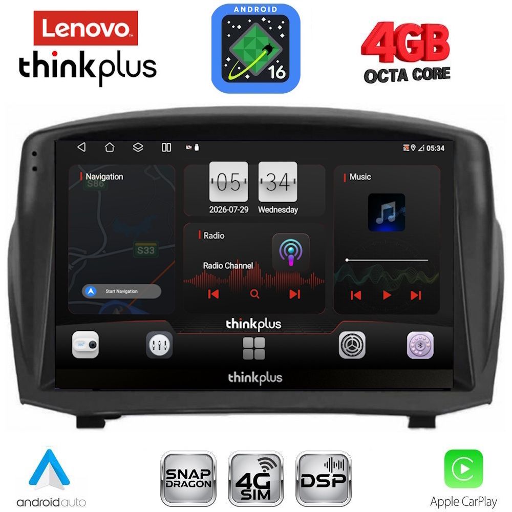 LENOVO LTG 7154B_CPA (9inc) MULTIMEDIA TABLET for FORD FIESTA mod. 2008-2017 LENOVO LTG 7154B_CPA (9inc) MULTIMEDIA TABLET for FORD FIESTA mod. 2008-2017