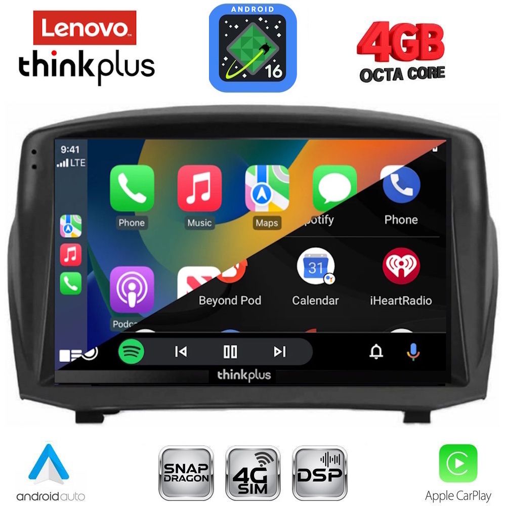 LENOVO LTG 7154B_CPA (9inc) MULTIMEDIA TABLET for FORD FIESTA mod. 2008-2017 LENOVO LTG 7154B_CPA (9inc) MULTIMEDIA TABLET for FORD FIESTA mod. 2008-2017