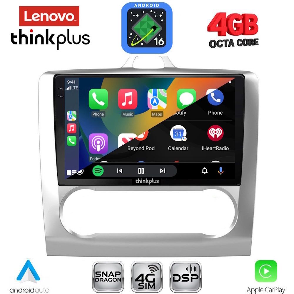 LENOVO LTG 7156SL_CPA CLIMA (9inc) MULTIMEDIA TABLET for FORD FOCUS mod. 2005-2012 (SILVER) LENOVO LTG 7156SL_CPA CLIMA (9inc) MULTIMEDIA TABLET for FORD FOCUS mod. 2005-2012 (SILVER)