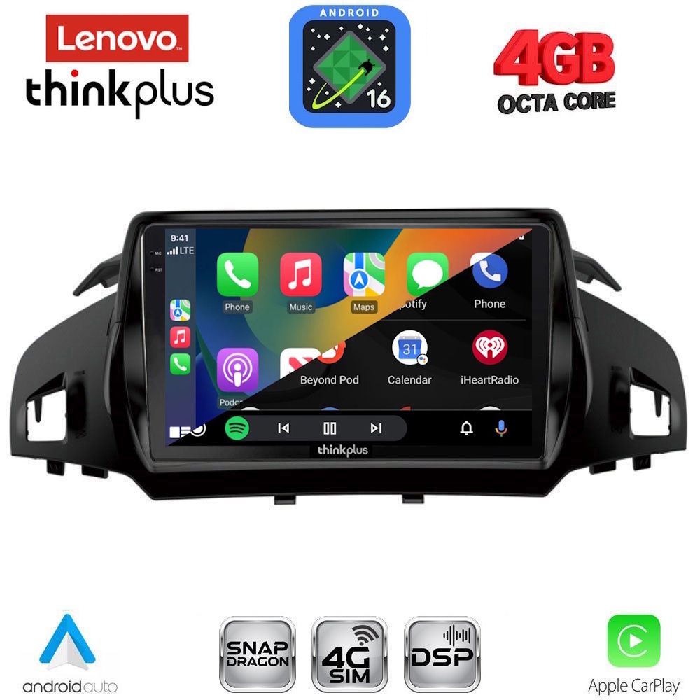 LENOVO LTG 7160_CPA (9inc) MULTIMEDIA TABLET for FORD KUGA mod. 2013-2019 – CMAX mod. 2011-2020 LENOVO LTG 7160_CPA (9inc) MULTIMEDIA TABLET for FORD KUGA mod. 2013-2019 – CMAX mod. 2011-2020