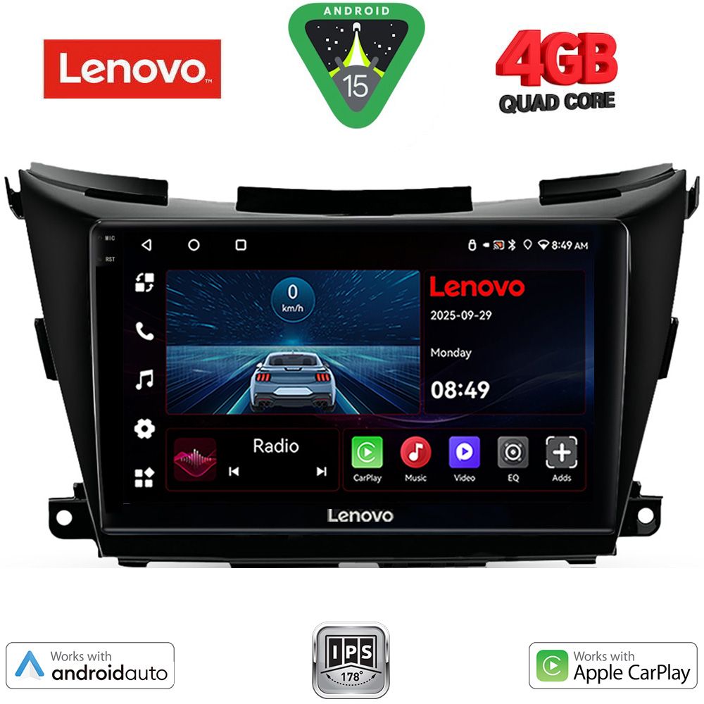 LENOVO LVE 8462B_CPAA (9inc) MULTIMEDIA TABLET for NISSAN MURANO mod. 2017-2025 LENOVO LVE 8462B_CPAA (9inc) MULTIMEDIA TABLET for NISSAN MURANO mod. 2017-2025