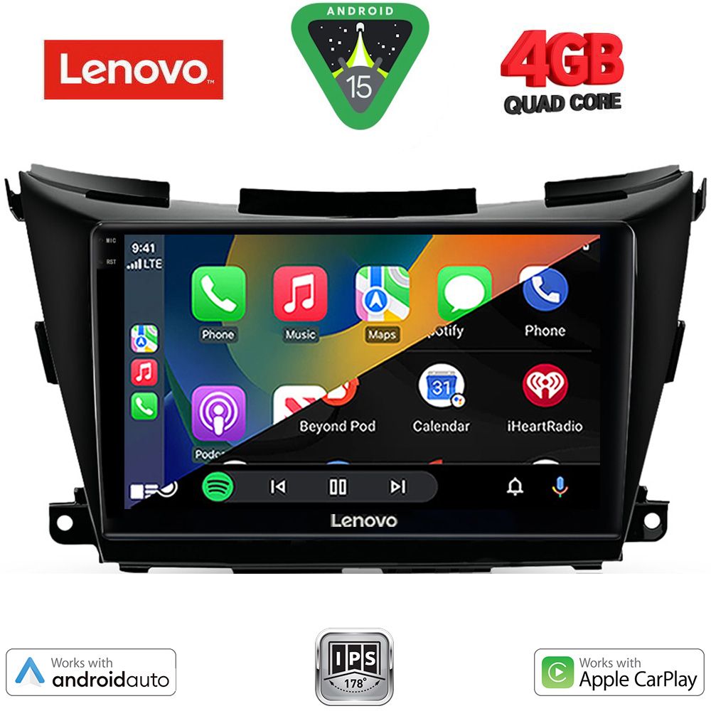LENOVO LVE 8462B_CPAA (9inc) MULTIMEDIA TABLET for NISSAN MURANO mod. 2017-2025 LENOVO LVE 8462B_CPAA (9inc) MULTIMEDIA TABLET for NISSAN MURANO mod. 2017-2025
