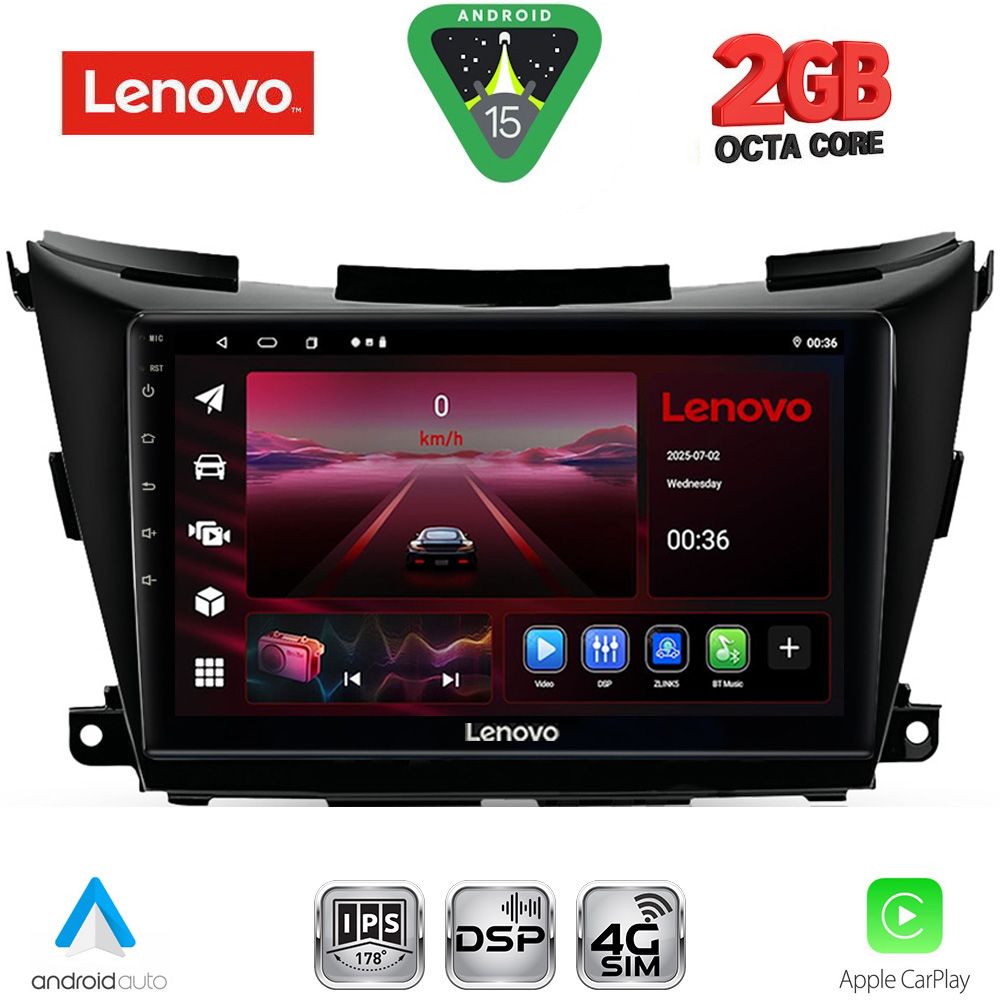 LENOVO LVF 5462B_CPA (9inc) MULTIMEDIA TABLET for NISSAN MURANO mod. 2017-2025 LENOVO LVF 5462B_CPA (9inc) MULTIMEDIA TABLET for NISSAN MURANO mod. 2017-2025