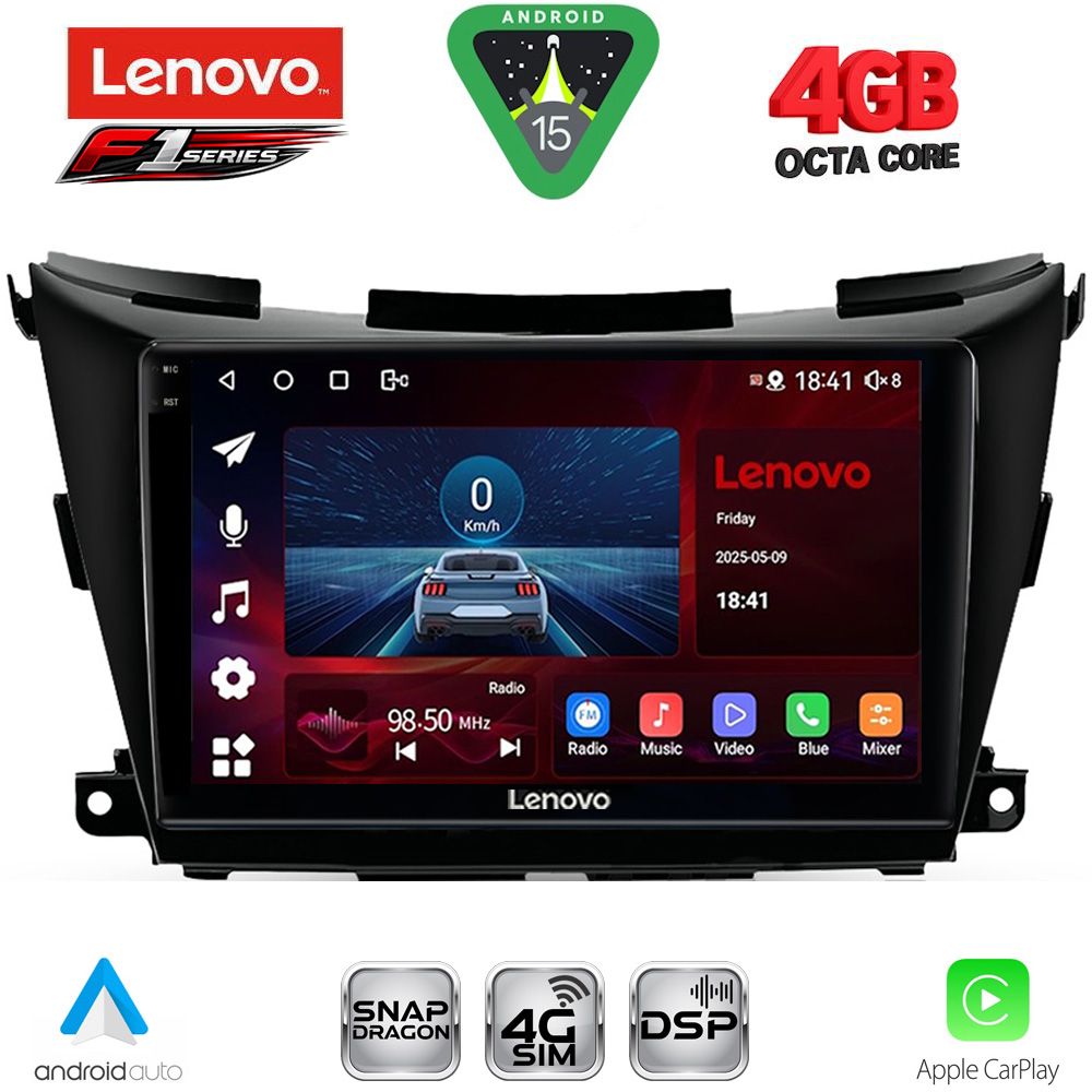 LENOVO SSQ 9462B_CPA (9inc) MULTIMEDIA TABLET for NISSAN MURANO mod. 2017-2025 LENOVO SSQ 9462B_CPA (9inc) MULTIMEDIA TABLET for NISSAN MURANO mod. 2017-2025