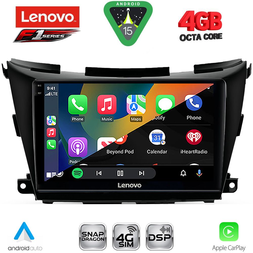 LENOVO SSQ 9462B_CPA (9inc) MULTIMEDIA TABLET for NISSAN MURANO mod. 2017-2025 LENOVO SSQ 9462B_CPA (9inc) MULTIMEDIA TABLET for NISSAN MURANO mod. 2017-2025